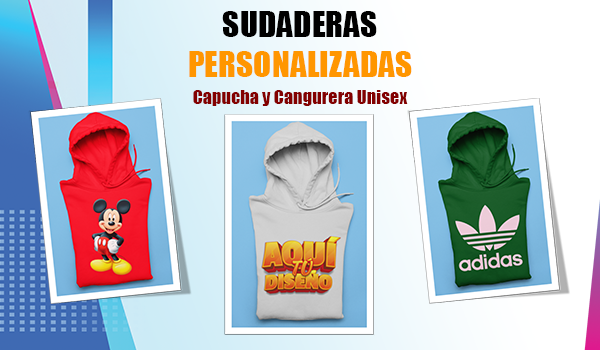 Sudadera con Capucha y Cangurera Unisex para Adulto · 50% Algodón